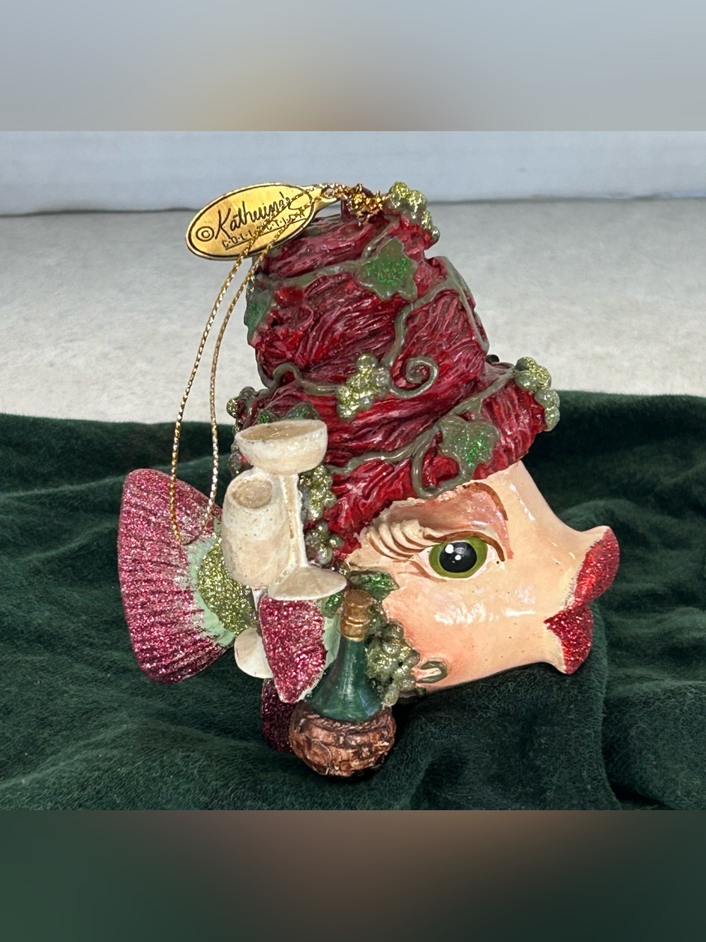 Vintage Kathrine Collection “Kissing Fish” Festive Ornament